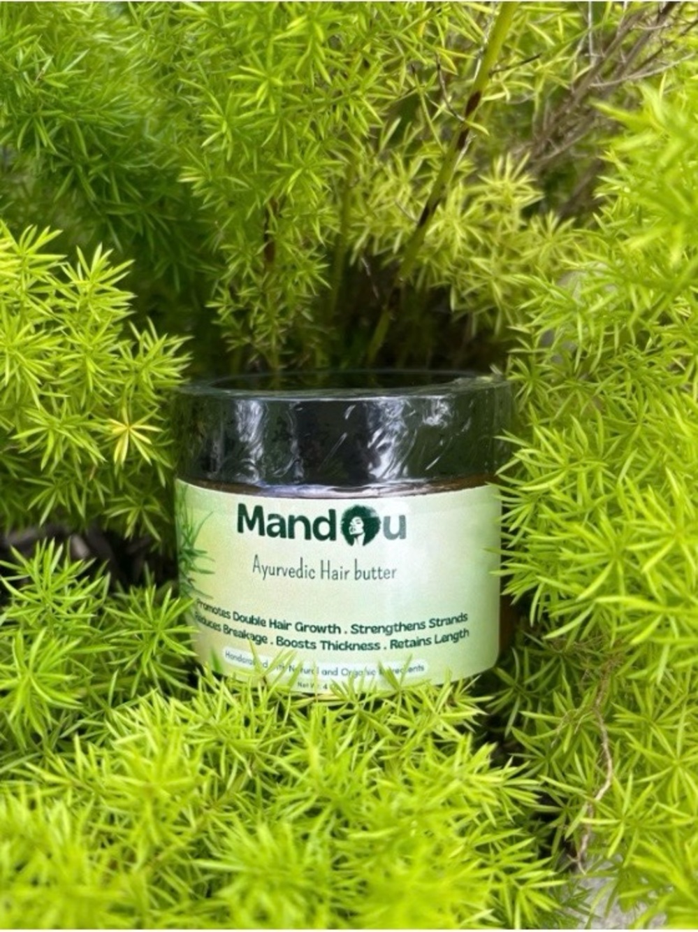 Mandou Ayurvedic Hair Butter - Green Jar